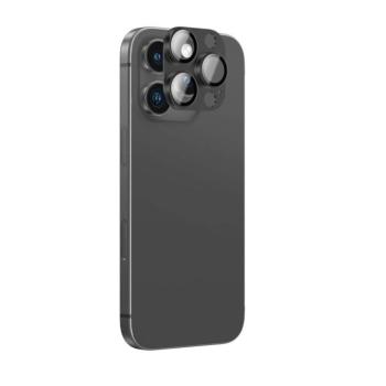 AmazingThing Aviation-Grade Alloy kamera lencse védő edzett üveg fekete szegéllyel iPhone 16 Pro/16 Pro Max kép
