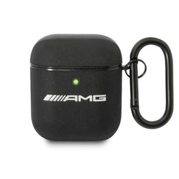 AMG AMA2SLWK AirPods fekete bőrtok kép