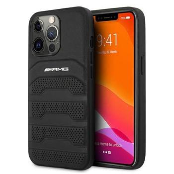 AMG AMHCP13LGSEBK iPhone 13 Pro / 13 6,1&quot; fekete dombornyomott keménytok kép