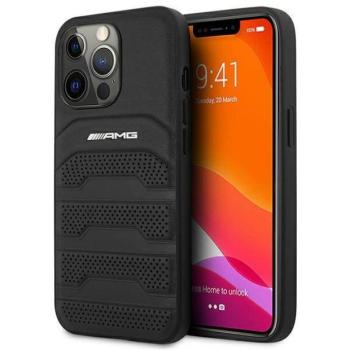 AMG AMHCP14XGSEBK iPhone 14 Pro Max 6,7&quot; fekete dombornyomott keménytok kép