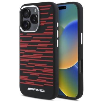 AMG AMHMP16X24SSRRK Silicone Graphics MagSafe MagSafe-kompatibilis keménytok iPhone 16 Pro Max - fekete kép