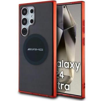 AMG AMHMS24L23HBCK Samsung S24 Ultra S928 fekete keménytok átlátszó Bicolor MagSafe kép