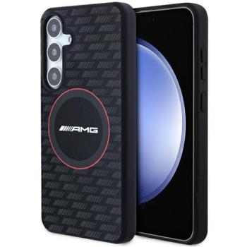 AMG AMHMS24M23SMRK Samsung S24+ S926 fekete keménytok szilikon Carbon MagSafe minta kép