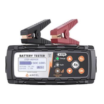Ancel BT521 2in1 akkumulátortesztelő és töltő, fekete kép