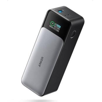 Anker Powerbank GaNPrime USB-C Input/Output, USB-A+USB-C Output 24000mAh, 140W, fekete (A1289011) kép