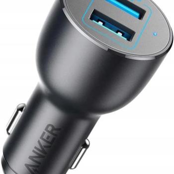Anker PowerDrive III autós 2xUSB-A csatlakozással 36W - fekete kép