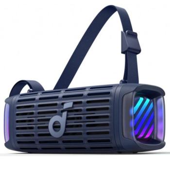 Anker SoundCore Boom 3i hordozható vízálló bluetooth hangszóró, 50W, RGB, kék kép