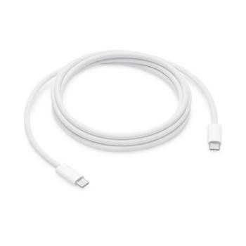 APPLE adatkábel (Type-C - Type-C, 240W, PD gyorstöltő, 200cm, szőtt borítás, MU2G3ZM/A utód) FEHÉR kép
