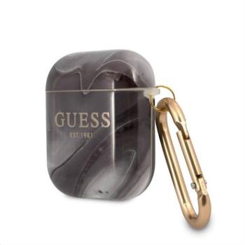 Apple Airpods 1/2 GUESS GUA2UNMK TPU Tartó - Fekete kép
