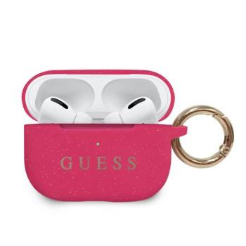 Apple Airpods Pro GUESS GUACAPSILGLFU Liquid Silicon Tartó - Rózsaszín kép