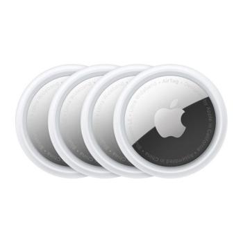 Apple AirTag nyomkövető, Bluetooth, NFC, gyorsulásmérő, vízálló, Apple, fehér, gyári, 4 db / csomag kép
