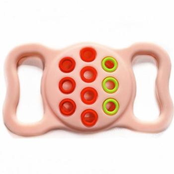 Apple AirTag szilikon tok, nyakörvre helyezhető, légáteresztő, Wooze AirTag Pet Guard, rózsaszín/színes kép