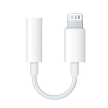 APPLE audio adapter kábel (3.5mm jack aljzat - lightning 8pin) FEHÉR Apple iPhone 7 4.7, Apple iPhone 7 Plus 5.5, Apple IPAD mini 4, Apple IPAD Pro 12.9 (2015), Apple iPhone 6S 4.7, Apple iPhone 6S kép