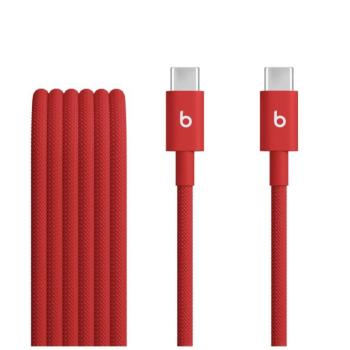 Apple Beats USB-C-USB-C gyári szőtt töltő- és adatkábel, 1.5m, piros (MDGD4ZM/A) kép