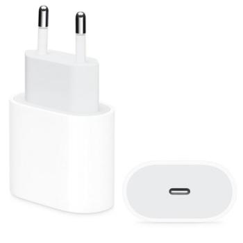 APPLE hálózati töltő Type-C aljzat (20W, PD gyorstöltő, MHJE3ZM/A utód) FEHÉR Apple IPAD, iPod touch 5, iPhone 5S kép