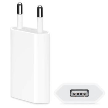 APPLE hálózati töltő USB aljzat (5W, MD813ZM/A utód) FEHÉR Apple iPhone 2G, iPhone 8 4.7, iPhone 3G kép