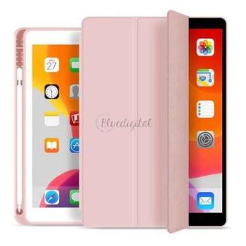 Apple iPad 10.2 (2019/2020/2021) tablet tok (Smart Case) on/off funkcióval, Apple Pencil tartóval - Tech-Protect - rózsaszín (ECO csomagolás) kép