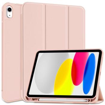 Apple iPad 10.9 (2022) / iPad 11 (2025), mappa tok, Apple Pencil tartóval, Smart Case, rózsaszín kép