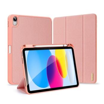 Apple iPad 10.9 (2022) / iPad 11 (2025), mappa tok, Smart Case, érintőceruza tartó, Dux Ducis Domo, rózsaszín kép