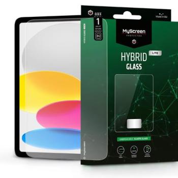 Apple iPad 10.9 (2022) rugalmas üveg képernyővédő fólia - MyScreen Protector Hybrid Glass Lite - átlátszó kép