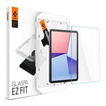 Apple iPad Air 11 (2024 / 2025), Kijelzővédő fólia, ütésálló fólia, Tempered Glass (edzett üveg), Spigen Ez Fit, Clear kép