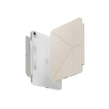 Apple iPad Air 13 (2024 / 2025), mappa tok, Apple Pencil tartóval, mágneses záródás, Origami Smart Case, Uniq Camden, fehér kép