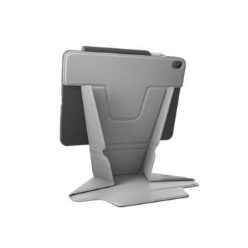 Apple iPad Air (2020 / 2022) / iPad Air 11 (2024 / 2025), mappa tok, Apple Pencil tartóval, állvány funkció, Origami Smart Case, Uniq Ryzen 360, szürke kép