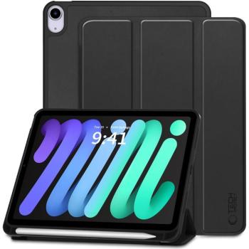 Apple iPad Mini (2021 / 2024) (8.3), mappa tok, közepesen ütésálló, érintőceruza tartó, érintőceruza nélkül, Smart Case, TP SC Pen Holder, fekete kép