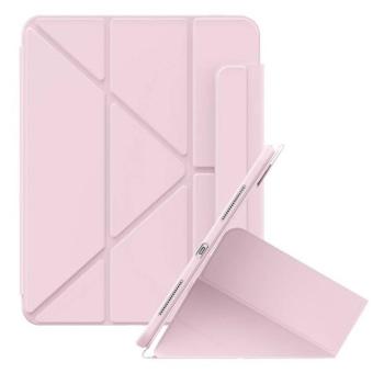 Apple iPad Pro 11 (2020 / 2021 / 2022), mappa tok, Apple Pencil tartóval, Origami Smart Case, Baseus Minimalist, rózsaszín kép