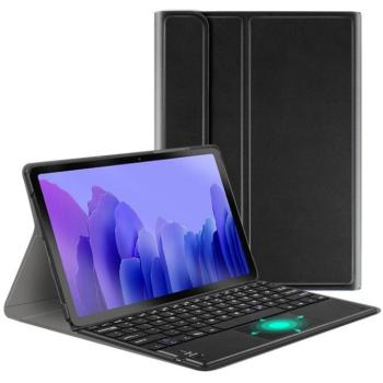 Apple iPad Pro 11 (2024 / 2025), Bluetooth billentyűzetes, mappa tok, Touch Pad, mágneses rögzítés, Wooze Simple Touch, fekete kép