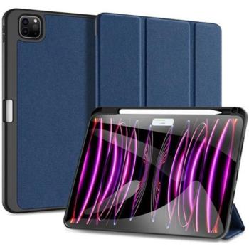 Apple iPad Pro 11 (2024 / 2025), mappa tok, Smart Case, érintőceruza tartó, Dux Ducis Domo, sötétkék kép