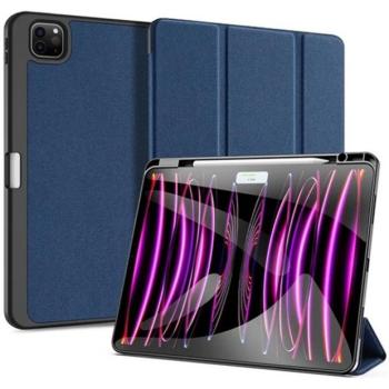 Apple iPad Pro 13 (2024), mappa tok, Smart Case, érintőceruza tartó, Dux Ducis Domo, sötétkék kép
