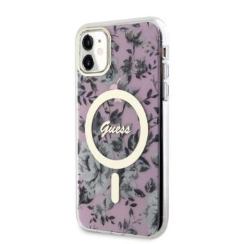 Apple iPhone 11 GUESS GUHMN61HCFWSP MagSafe Hátlap - Rózsaszín tok kép