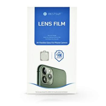 Apple iPhone 11 lencsevédő rugalmas edzett üveg - Bestsuit 9H Flexible Glass forPhone Camera - átlátszó kép