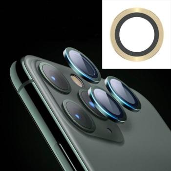 Apple iPhone 11 Pro/11 Pro Max Joyroom JR-PF097 3D Fém Kamera Védő Üvegfólia - Arany kép