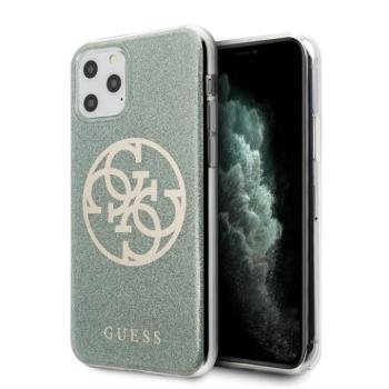 Apple iPhone 11 Pro GUESS GUHCN58PCUGLK Glitter TPU Hátlap - Khaki kép