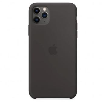 Apple iPhone 11 Pro Max gyári szilikon tok, fekete, MX002ZM/A kép