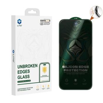 Apple iPhone 11 Pro Max/XS Max Lito D+ Ultra Silicone Edge Privacy 2.5D Full Üvegfólia - Fekete kép