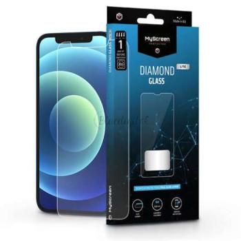 Apple iPhone 12/12 Pro edzett üveg képernyővédő fólia - MyScreen Protector Diamond Glass Lite Full Glue - átlátszó kép
