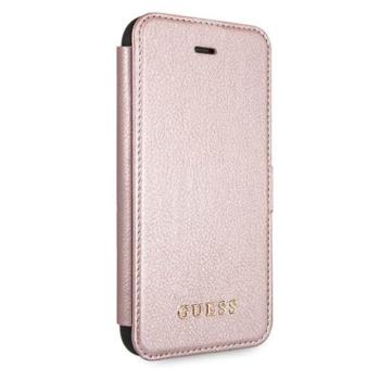 Apple iPhone 12/12 Pro GUESS GUFLBKSP12MIGLRG Könyvtok - Rose Gold kép