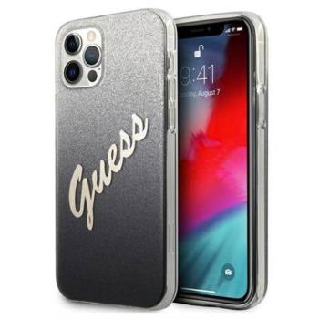 Apple iPhone 12/12 Pro GUESS GUHCNP12MPCUGLSBK Hátlap - Fekete kép