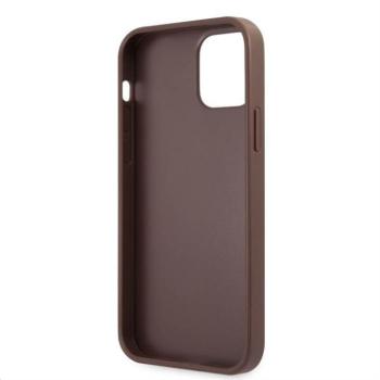 Apple iPhone 12/12 Pro GUESS GUHCP12M4GMGBR Hátlap - Barna kép