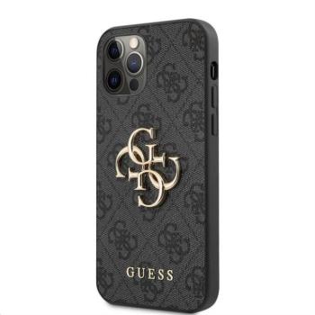 Apple iPhone 12/12 Pro GUESS GUHCP12M4GMGGR Hátlap - Szürke kép