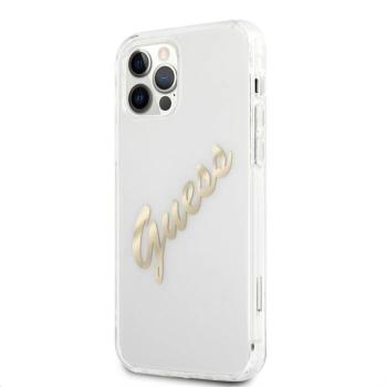 Apple iPhone 12/12 Pro GUESS GUHCP12MKTRSVGO TPU Hátlap - Arany kép