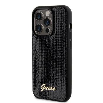 Apple iPhone 12/12 Pro GUESS GUHCP12MPSFDGSK Hátlap - Fekete kép