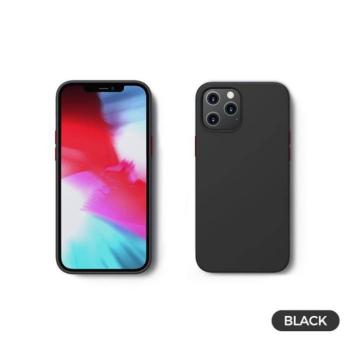 Apple iPhone 12/12 Pro JOYROOM JR-BP799 Liquid Silicon Hátlap - Fekete kép