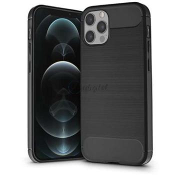 Apple iPhone 12/12 Pro szilikon hátlap - Carbon - fekete kép