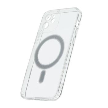 Apple iPhone 12 Anti Shock Magsafe Kameravédős Hátlap - Átlátszó kép