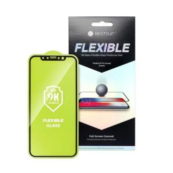 Apple iPhone 12 mini, 5D Full Glue Nano teljes kijelzős üvegfólia, fekete kép