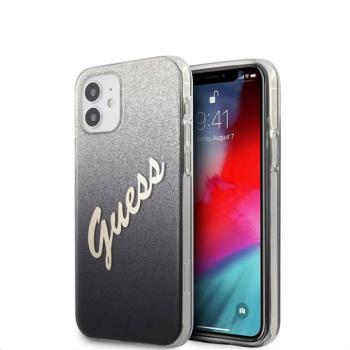 Apple iPhone 12 Mini GUESS GUHCP12SPCUGLSBK Hátlap - Fekete kép